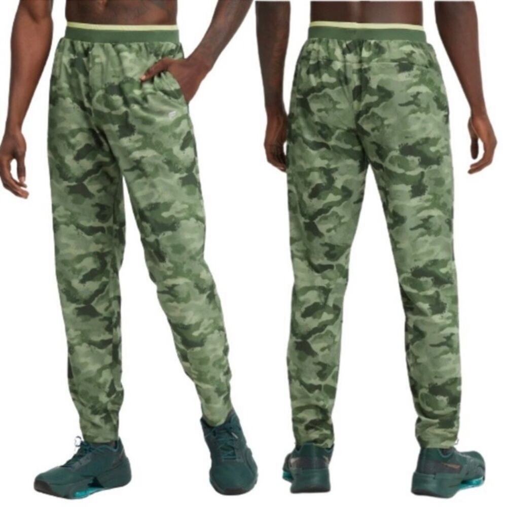 Fabletics Mens Sz M Fundamental Pants Athletic Gym Workout Drawstring Camo